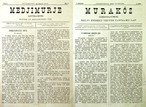 Naslovnice tjednika Međimurje = Muraköz, 1884.