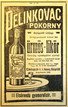 Reklamni oglas likera Pelinkovac, 1906.
